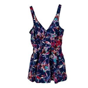 Maxine of Hollywood Tropical Floral One Piece Swimsuit